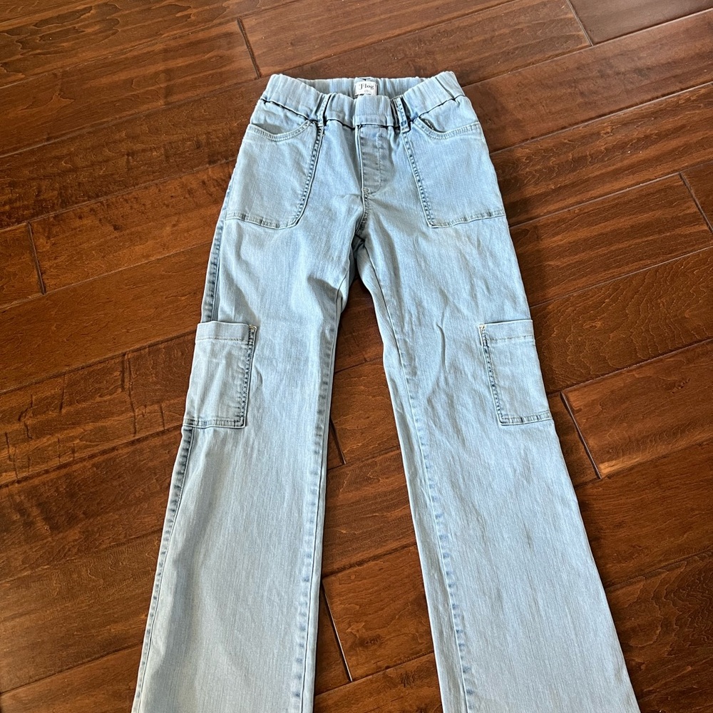 BEVY FLOG Sky Blue Wide Leg Jeans